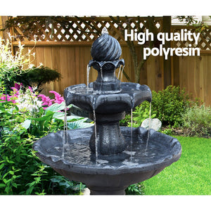 3 Level Outdoor Water Fountain With Solar Powered Pump