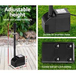 Solar Powered Submersible Water Pump - 800L/H