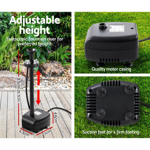 Solar Powered Submersible Pump - 330L/H - 2.7m Head