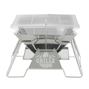Fire Pit / BBQ Grill - Stainless Steel