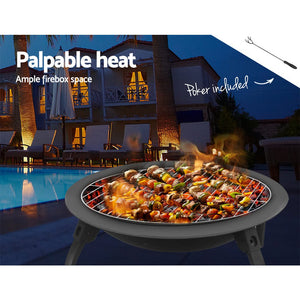 30 Inch Outdoor Portable Bowl Fire Pit With Legs