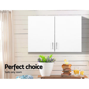 Bathroom / Kitchen White Wall Storage Cabinet