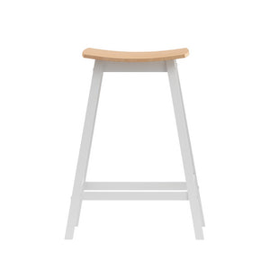 2 x Wooden Bar Stools | Bar Stool | Dining Chairs | Kitchen Barstools | Oak