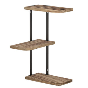 Floating Wall Shelves Brackets | 3 Tiers Corner Display | DIY Wall Mount Rack | Brand: Artiss