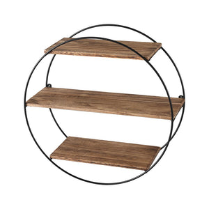 Floating Wall Shelves Brackets | Round | 3 Tiers Display | DIY Wall Mount Rack | Brand: Artiss