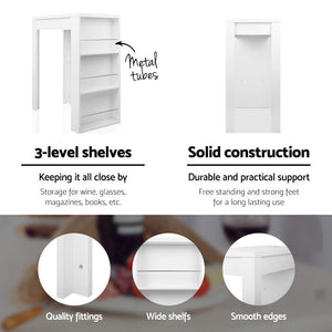 Artiss 3 Level Storage Bar Table - The Hippie House