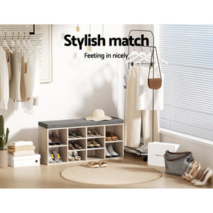 Wooden Shoe Rack Storage Bench