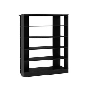 Black Wooden Shoe Cabinet Organiser - 30 Pair Capacity