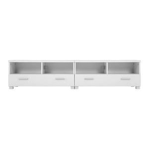 White TV Stand / Entertainment Unit with Drawers