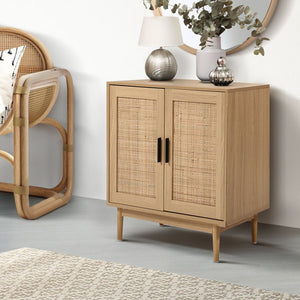 Rattan Buffet Sideboard Storage Cabinet