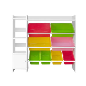 8 Bin Kids Toy Box Storage Organiser
