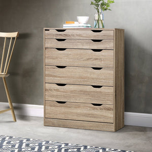 Bedroom Tallboy Dresser With 6 Drawers