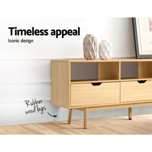 Scandinavian Wooden Entertainment Unit