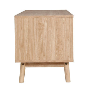 Scandinavian Wooden TV Cabinet Entertainment Unit - 140cm