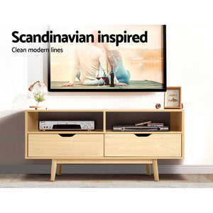 Scandinavian 1.2m Wooden TV Cabinet / Entertainment Unit