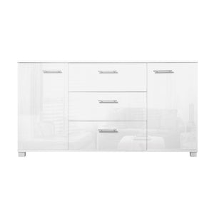 White High Gloss Sideboard Storage Cabinet Cupboard