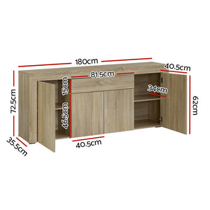 Sideboard Storage Cabinet With 4 Doors