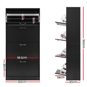 Black Storage Rack Cupboard Organiser