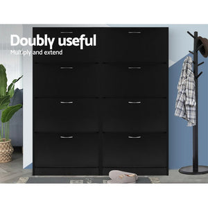 Black Storage Rack Cupboard Organiser