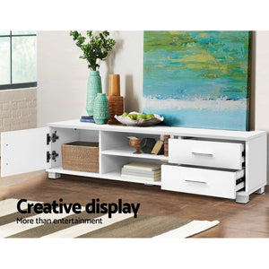 White 120cm TV Stand Entertainment