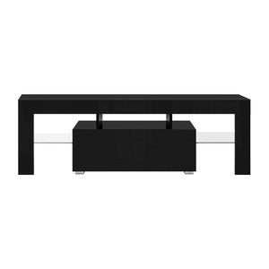 130cm Black TV Cabinet Entertainment Unit