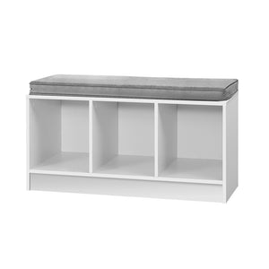 White Box Storage Cabinet Bench