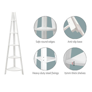 5 Tier Corner Ladder Display Shelf / Plant Stand