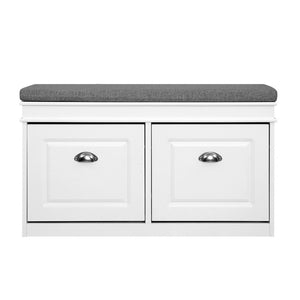 White Storage Bench / Organizer Cupboard