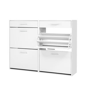 White Shoe Cabinet - 36 Pair Capacity