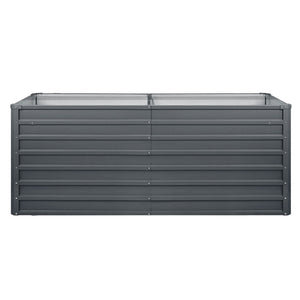 240X80X77CM Galvanised Raised Steel Instant Planter 2N1