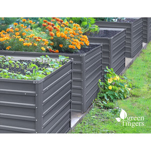 Galvanized Steel Garden Bed - 100X100X77CM - Twin Pack