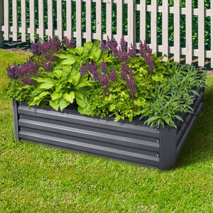 Galvanized Steel Raised Garden Bed - 150cm x 90cm - Twin Pack