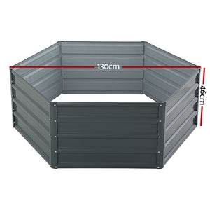 Galvanized Steel Garden Bed - 130X130X46CM - Twin Pack