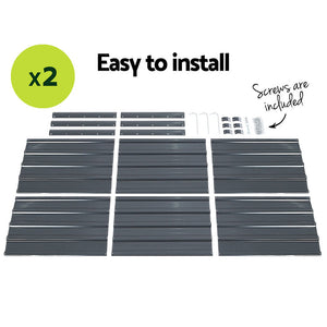 Galvanized Steel Garden Bed - 130X130X46CM - Twin Pack