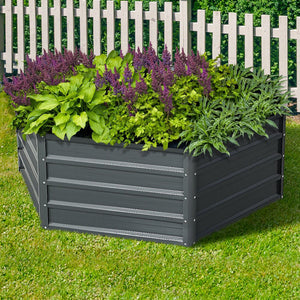 Galvanized Steel Garden Bed - 130X130X46CM - Twin Pack