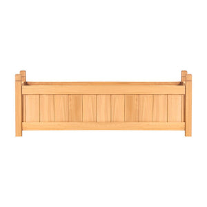 Greenfingers Garden Bed Raised Wooden Planter Outdoor Box Vegetables 90x30x33cm