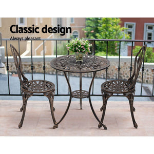 3PCS Vintage Garden Table And Chairs
