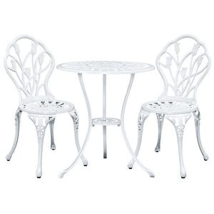 White Garden Chair And Table Set