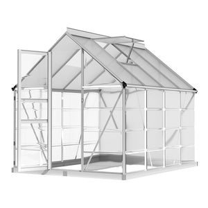Greenfingers Greenhouse Aluminium Polycarbonate | Garden 248x189x200cm | Green House