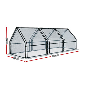 Greenfingers Greenhouse 270x92cm | Flower Garden Shed PVC Cover Frame | Green House