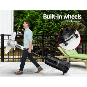 Portable Gas Patio Heater - Black and Silver