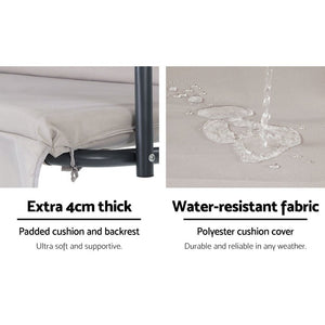 Outdoor Swinging Hammock Chair - 3 Seater