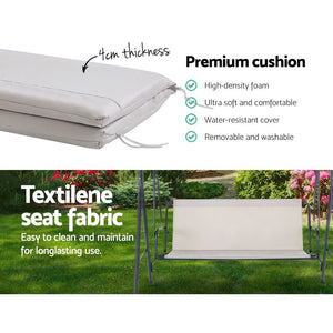 Outdoor Swinging Hammock Chair - 3 Seater