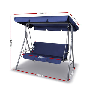 Navy Canopy Swing Chair