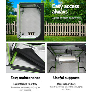 Gf Hydroponic Grow Tent 120X60X180CM / 1680D Oxford