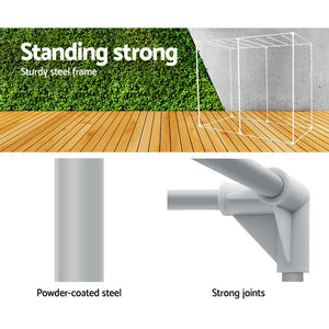 Gf Hydroponic Grow Tent 2.4m x 1.2m x 2m / 600D Oxford