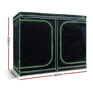Gf Hydroponic Grow Tent 2.4m X 1.2m X 2m / 1680D Oxford