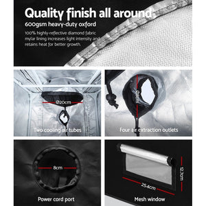Gf Hydroponic Grow Tent 60 X 60 X 90CM / 600D Oxford