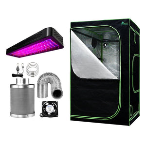 Hydroponic LED Grow Light Kit - 120X120X200cm + 6" Ventilation
