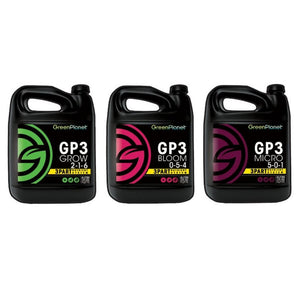 Green Planet GP3 Set - Grow + Bloom + Micro - 1L